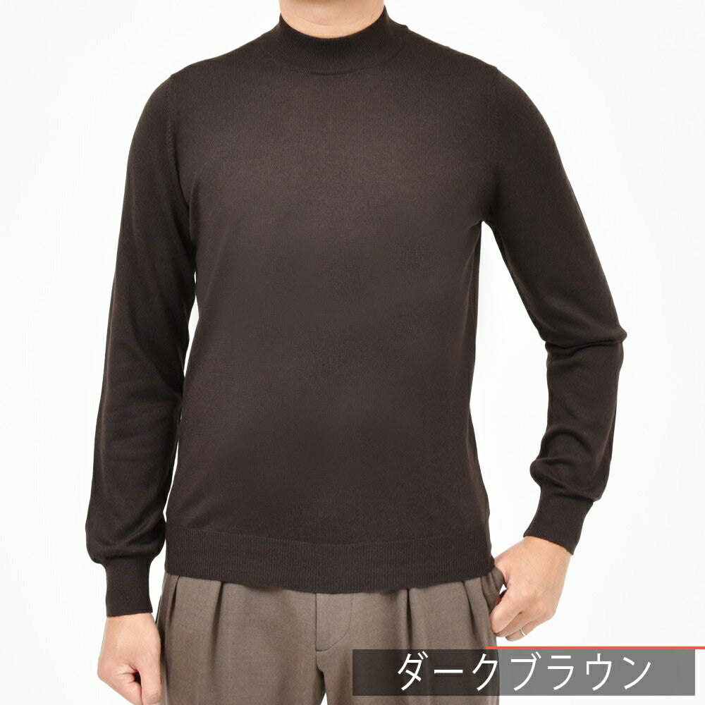 GRAN SASSO（グランサッソ） 12ゲージウールモックネックニット 55108/14290 16052007035