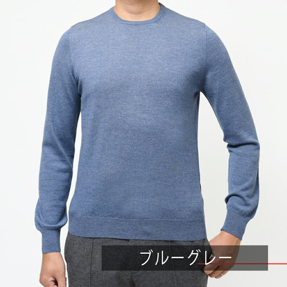 GRAN SASSO（グランサッソ） 12ゲージウールクルーネックニット 55167/14290 16052008035