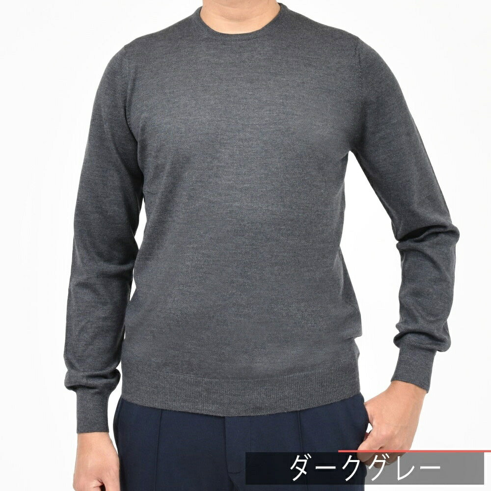 GRAN SASSO（グランサッソ） 12ゲージウールクルーネックニット 55167/14290 16052008035
