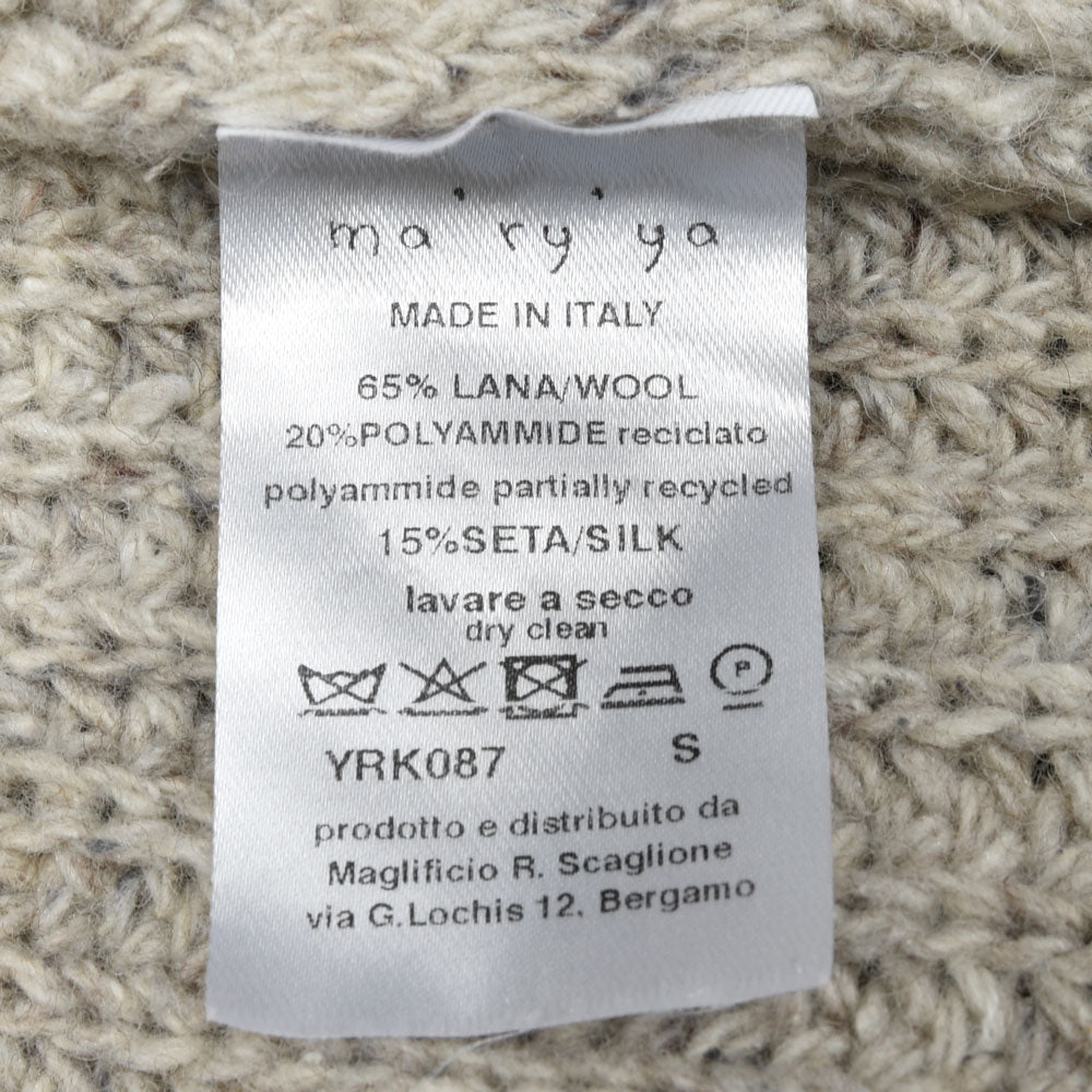ma'ry'ya（マリア） ウールナイロンシルクニットコート YRK087 16052401025