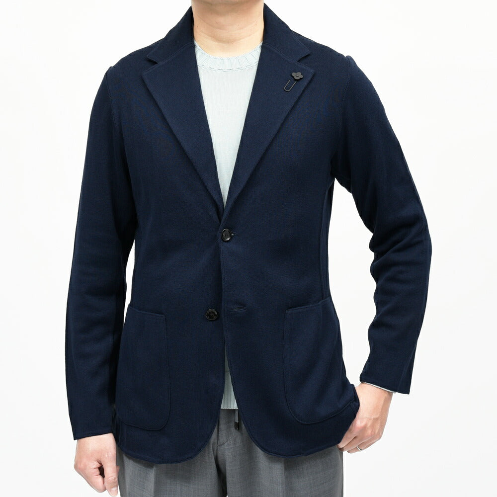 LARDINI（ラルディーニ） コットンミラノリブニットジャケット JCNCJLJM56/CN66003 16061001109
