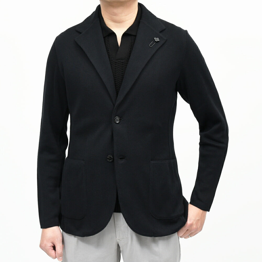 LARDINI（ラルディーニ） コットンミラノリブニットジャケット JCNCJLJM56/CN66003 16061001109
