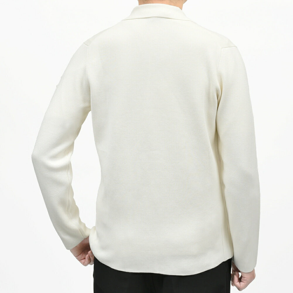 FILIPPO DE LAURENTIIS（フィリッポ デ ローレンティス） クレープコットンミラノリブ2Bニットジャケット RJMLMPT09 16061004109