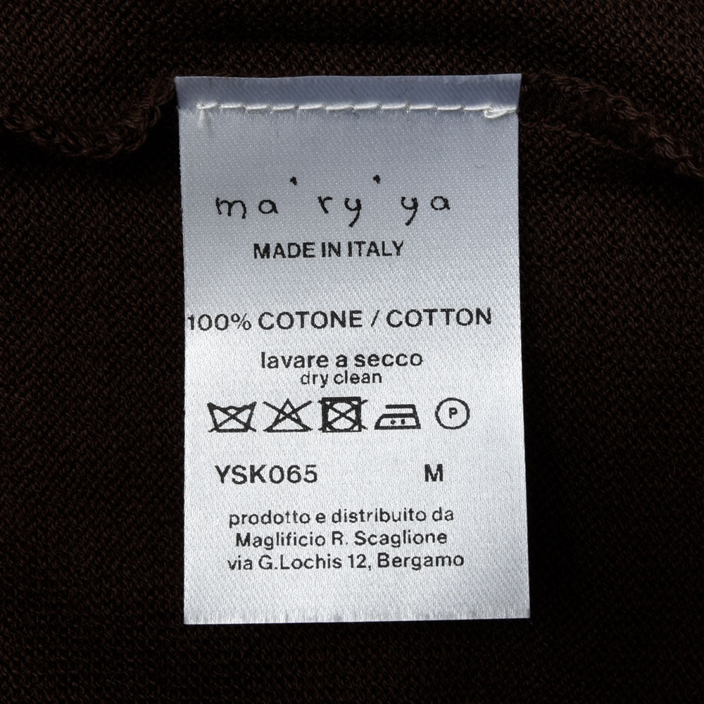 ma'ry'ya（マリア） コットンクルーネックニット YSK065 16061402112