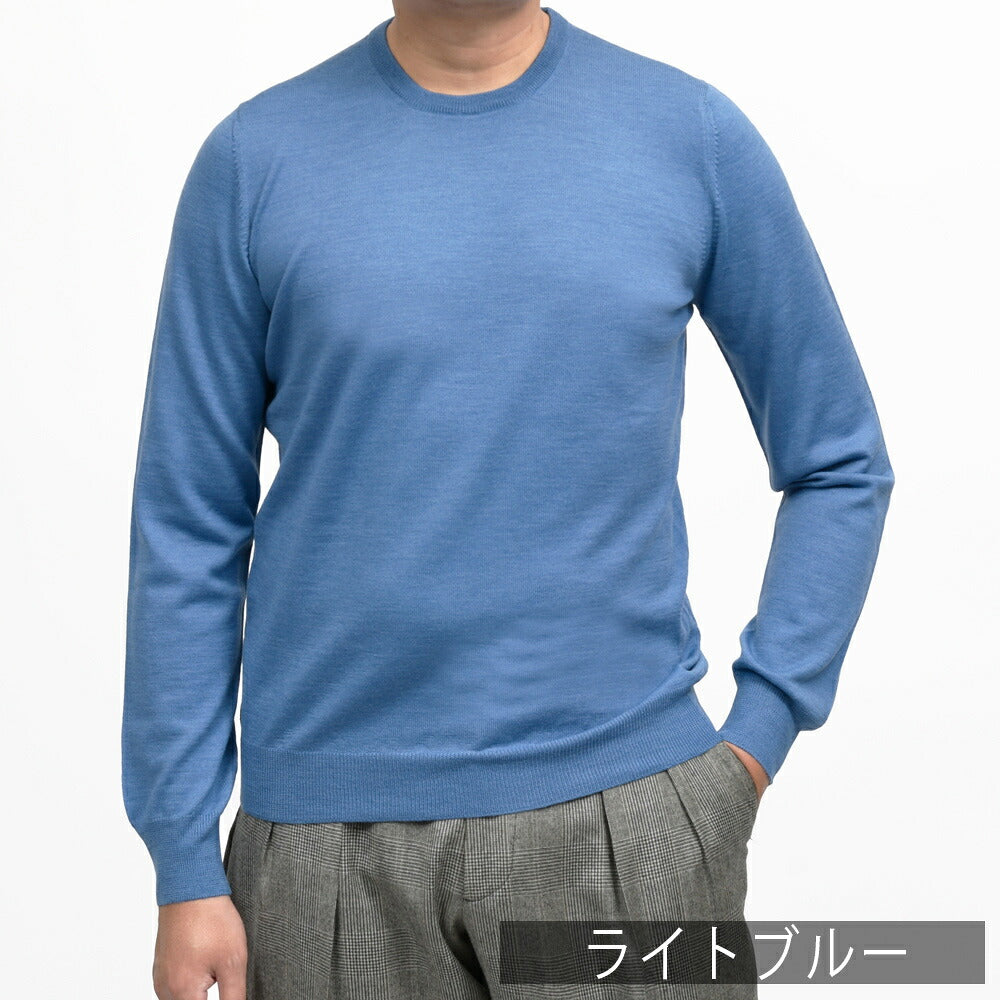 GRAN SASSO（グランサッソ）12ゲージウールクルーネックニット 55167/14290 16062000035