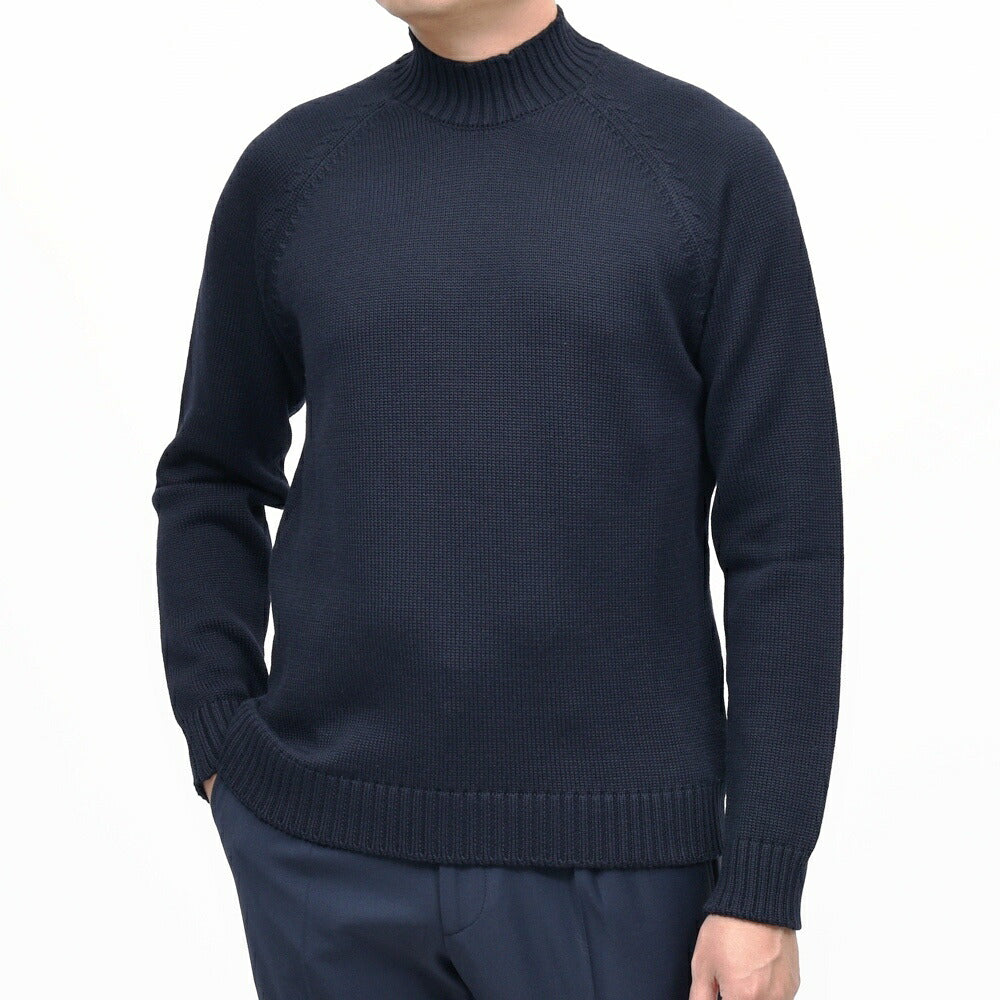 ZANONE（ザノーネ） 5ゲージウールモックネックニット SLIM FIT/472-65403 16062000052