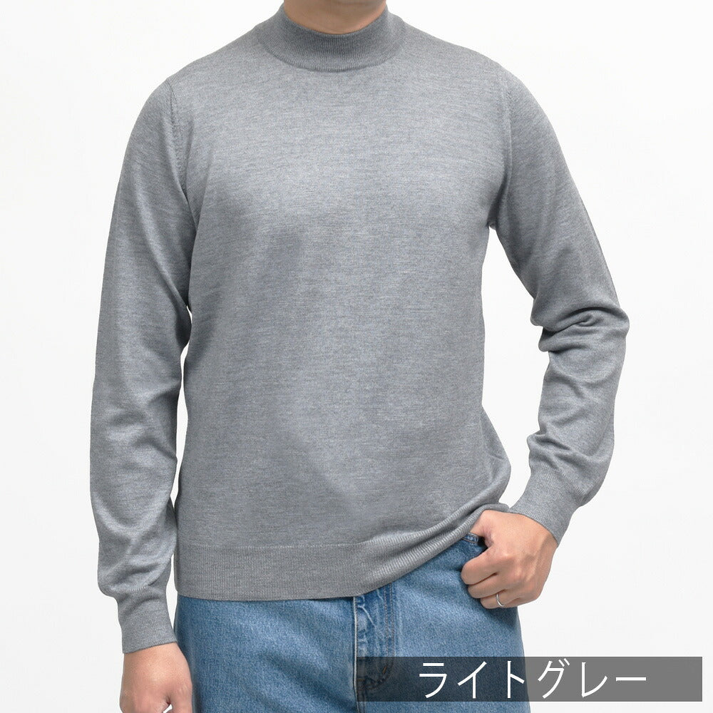 GRAN SASSO（グランサッソ）12ゲージウールモックネックニット 55108/14290 16062001035