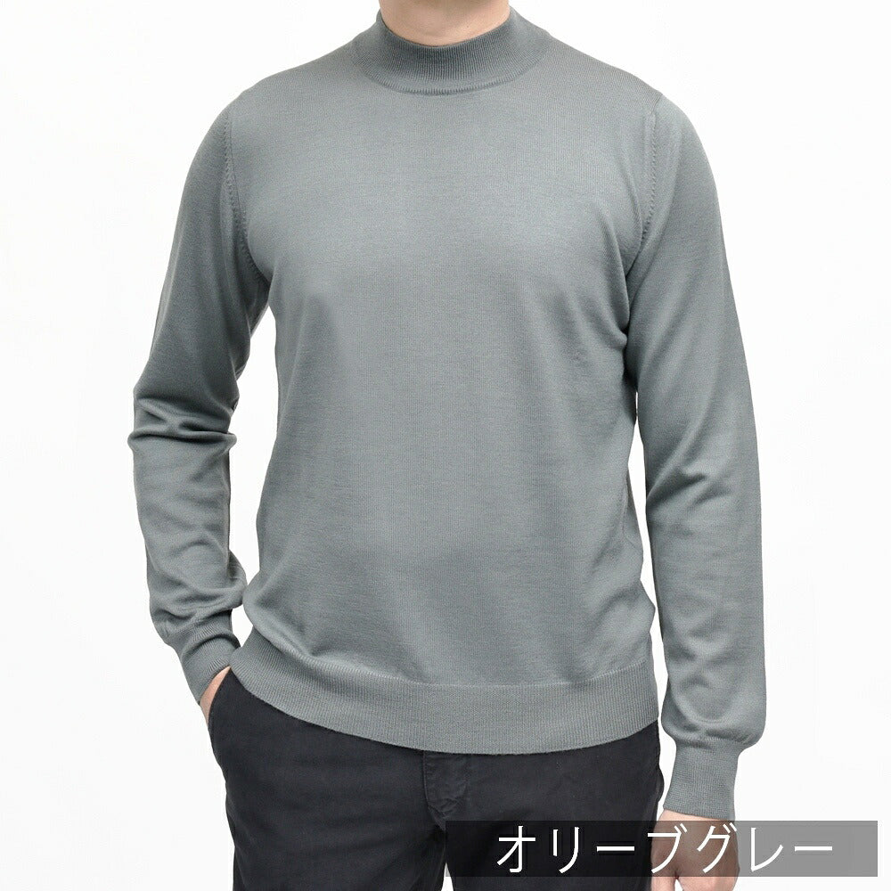 GRAN SASSO（グランサッソ）12ゲージウールモックネックニット 55108/14290 16062001035