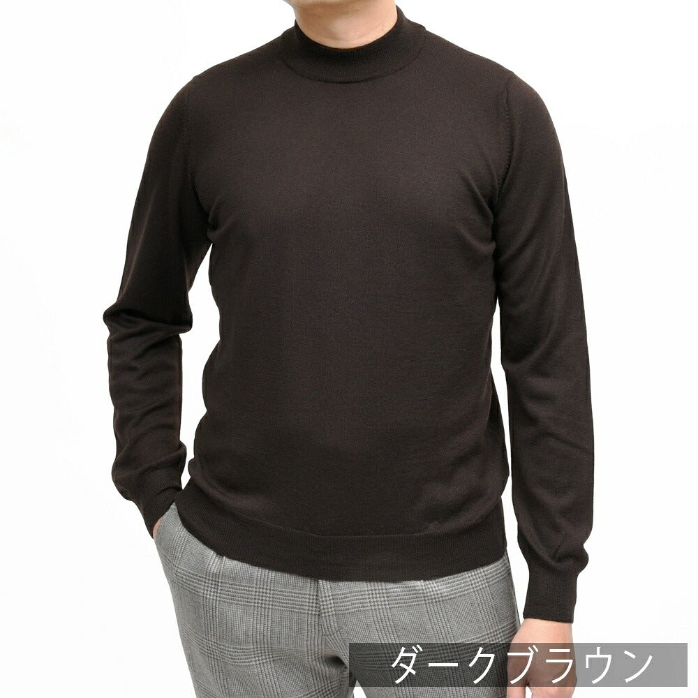 GRAN SASSO（グランサッソ）12ゲージウールモックネックニット 55108/14290 16062001035
