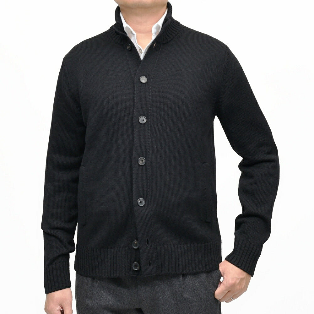 ZANONE（ザノーネ） 5ゲージウールスタンドカラーニットカーディガン CHIOTO/SLIM FIT/810130/ZR229/65802 16062001052