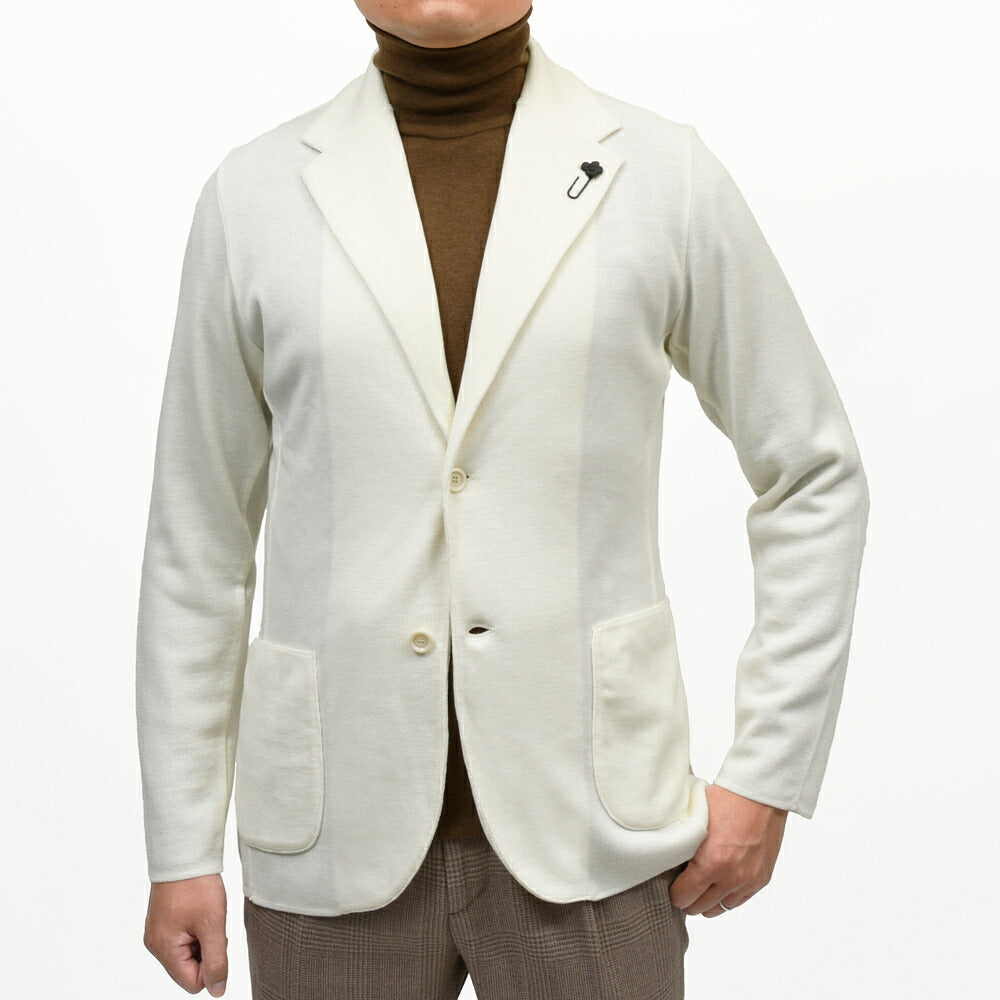 LARDINI（ラルディーニ） ウールミラノリブニットジャケット CNCJLJM56/CN65000 16062004109