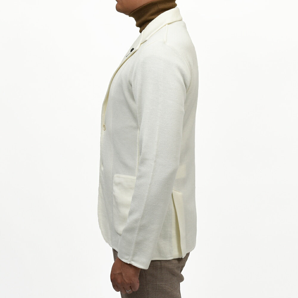 LARDINI（ラルディーニ） ウールミラノリブニットジャケット CNCJLJM56/CN65000 16062004109