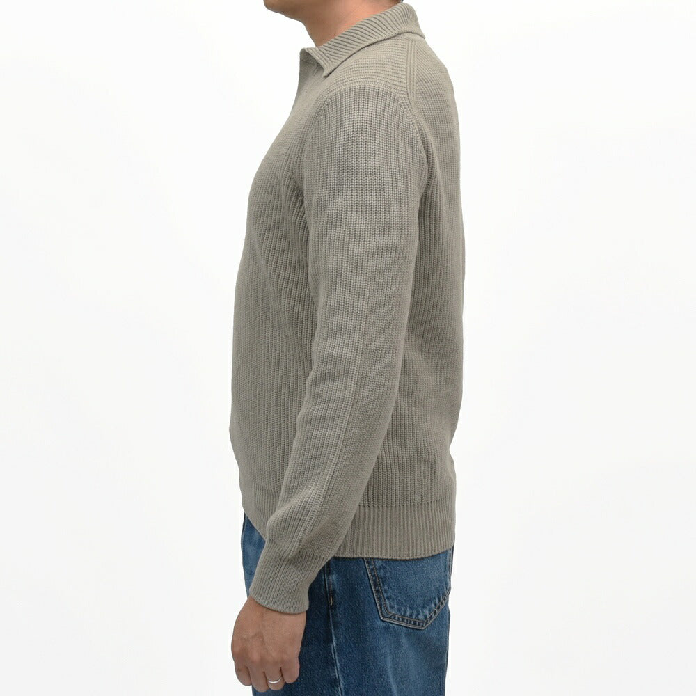 GRAN SASSO（グランサッソ）8ゲージジーロンラムズウールスキッパーニットポロ 23163/25024 16062006035