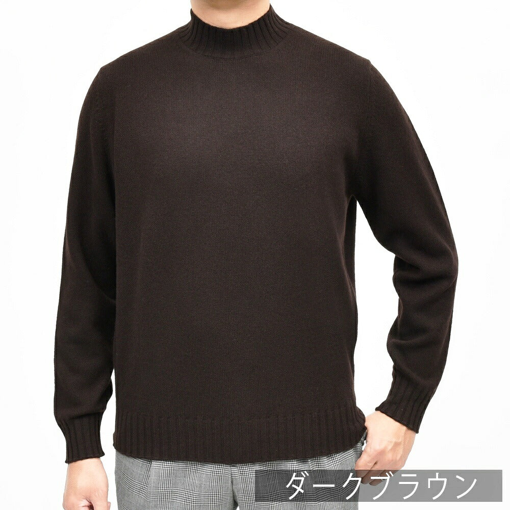 FILIPPO DE LAURENTIIS（フィリッポ デ ローレンティス）7ゲージウールカシミアモックネックニット 5LU3ML60 16062008109