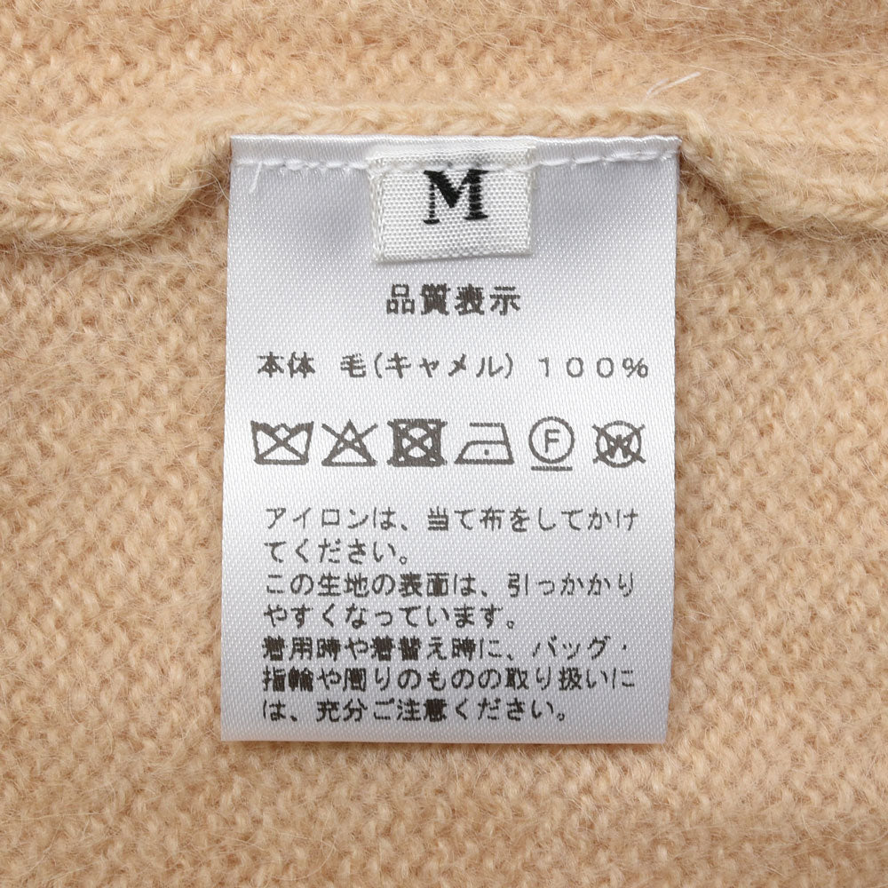 RENCONTRANT（レンコントラント）キャメルクルーネックニット 10136 16062406172