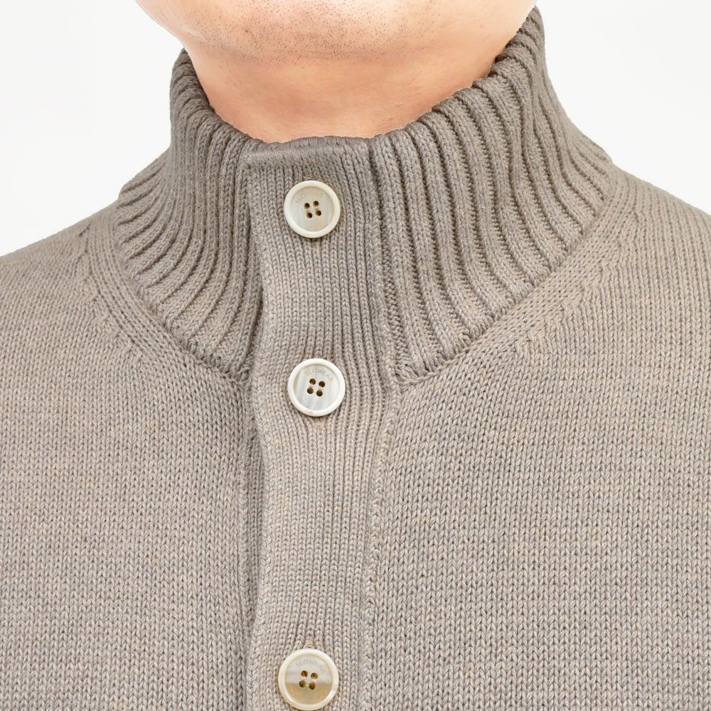 ZANONE（ザノーネ） 5ゲージソフトコットンスタンドカラーニットカーディガン CHIOTO/SLIM FIT/810150/ZN392/55602(M) 16065301052