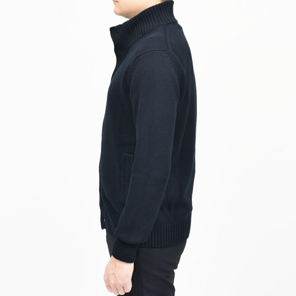 ZANONE（ザノーネ） 5ゲージソフトコットンスタンドカラーニットカーディガン CHIOTO/SLIM FIT/810150/ZN392/55602(M) 16065301052