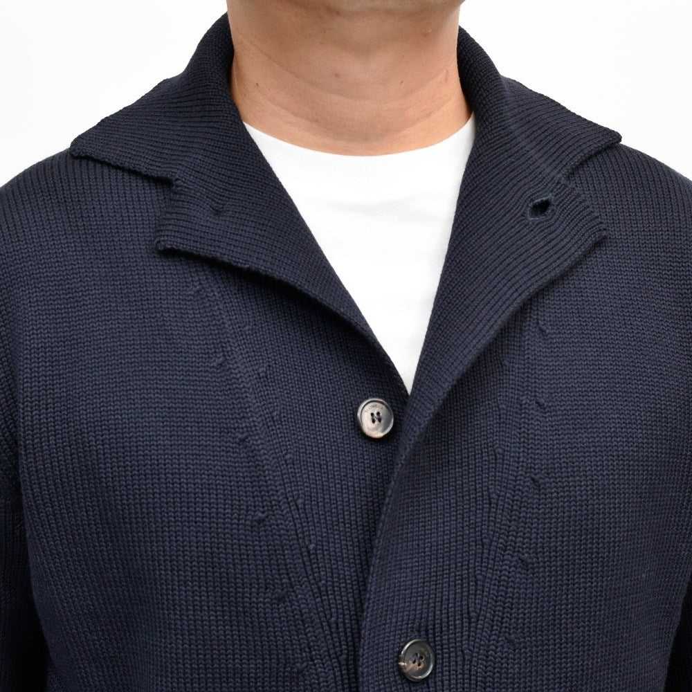 ZANONE（ザノーネ）5ゲージウールシャツカラーニットカーディガン KOBE/SLIM FIT/810180/ZR229/65802 16066000052