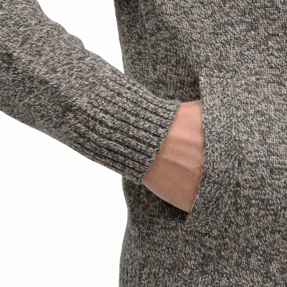 ZANONE（ザノーネ）5ゲージメランジウールスタンドカラーニットカーディガン CHIOTO/SLIM FIT/810130/ZN233/65801(M) 16066301052