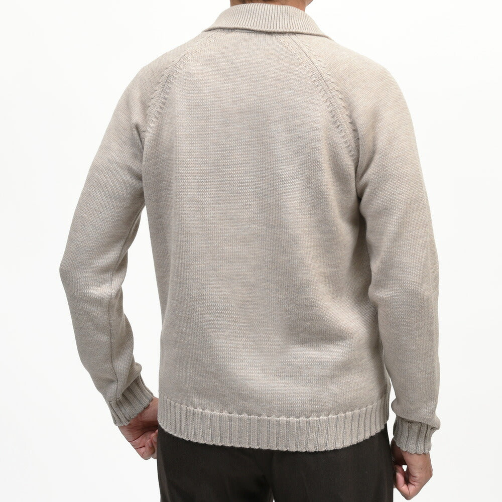 ZANONE（ザノーネ）5ゲージウールスキッパーニットポロ REGULAR FIT/472-65420(M) 16066302052