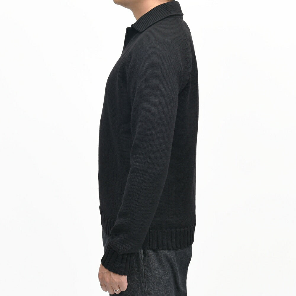 ZANONE（ザノーネ）5ゲージウールスキッパーニットポロ REGULAR FIT/472-65420(M) 16066302052