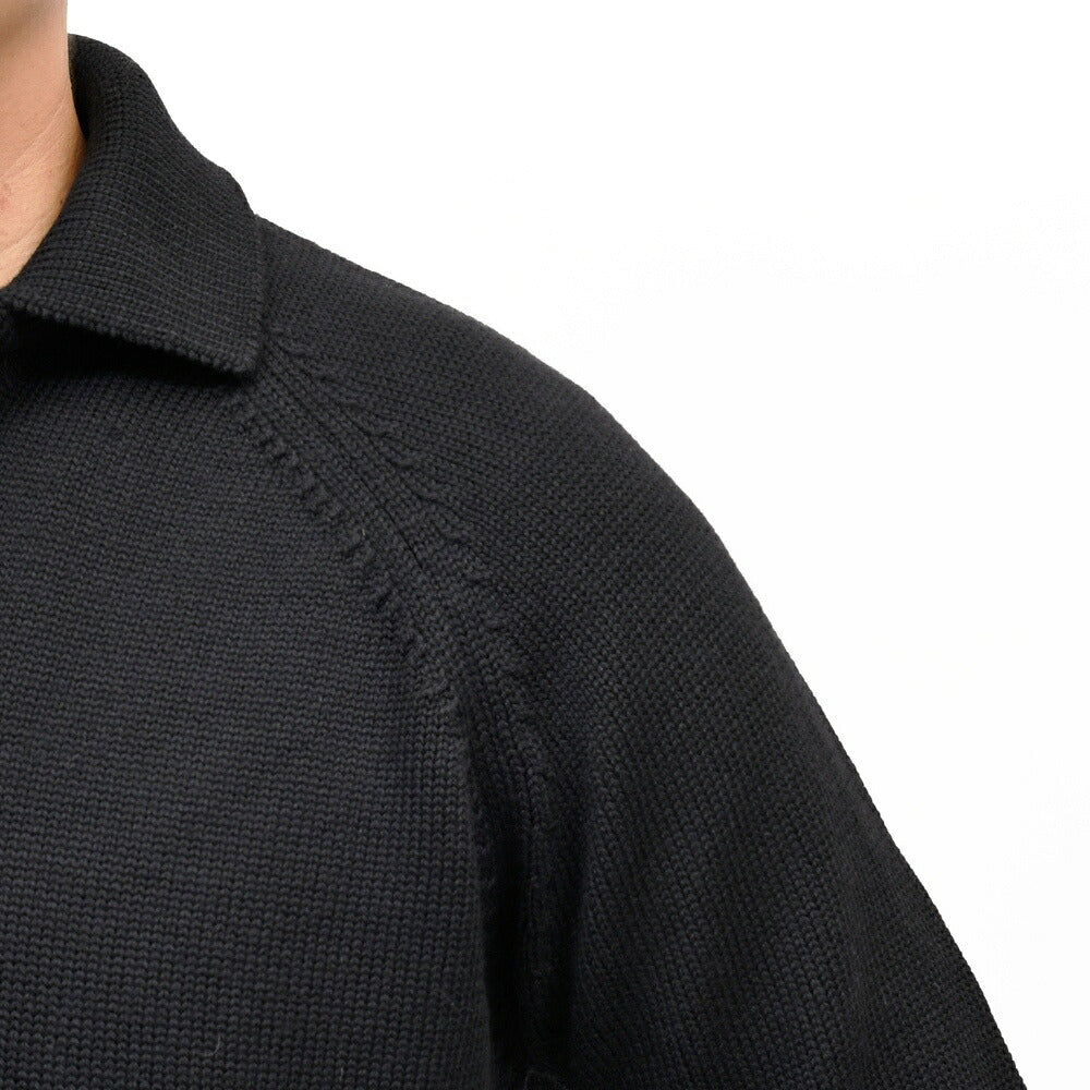ZANONE（ザノーネ）5ゲージウールスキッパーニットポロ REGULAR FIT/472-65420(M) 16066302052
