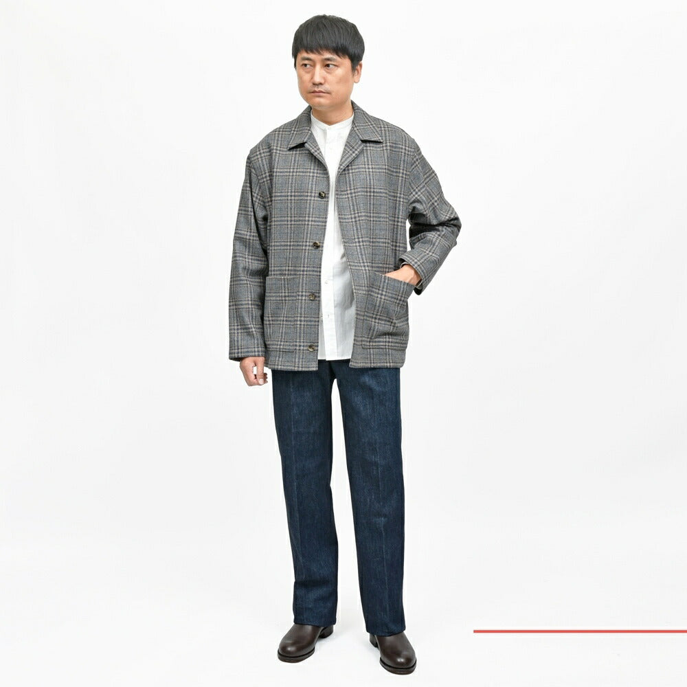 CARUSO（カルーゾ） OVERSHIRTオーバーシャツ ウールカシミアライトツィードカバーオール MS22G 17052006025