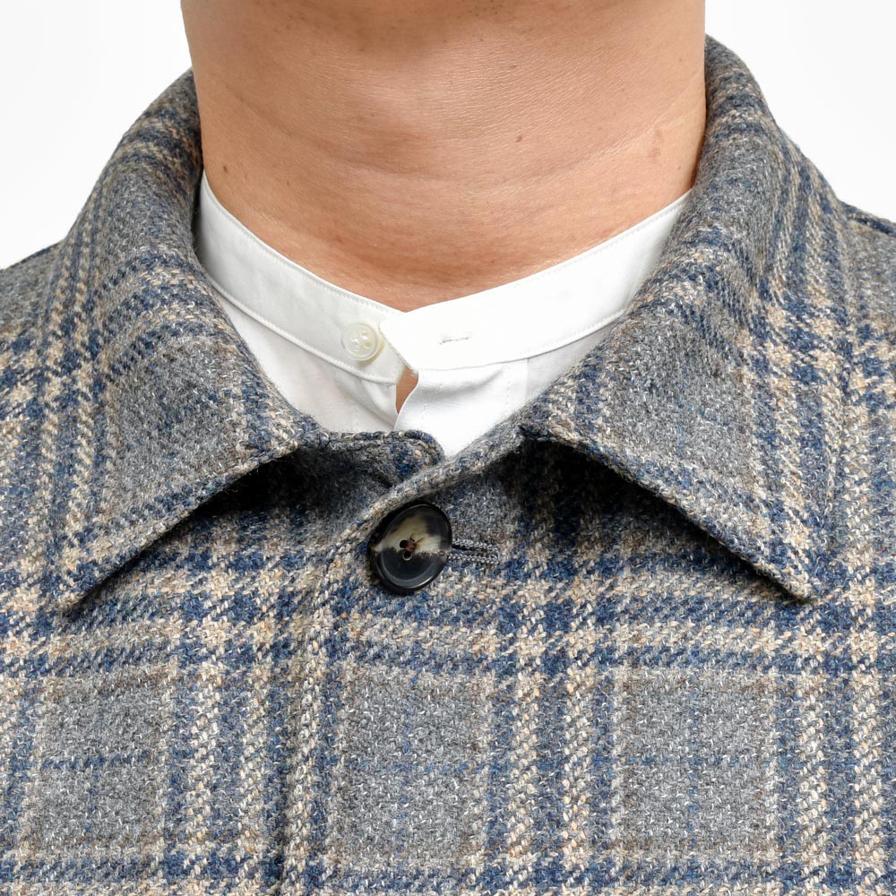 CARUSO（カルーゾ） OVERSHIRTオーバーシャツ ウールカシミアライトツィードカバーオール MS22G 17052006025