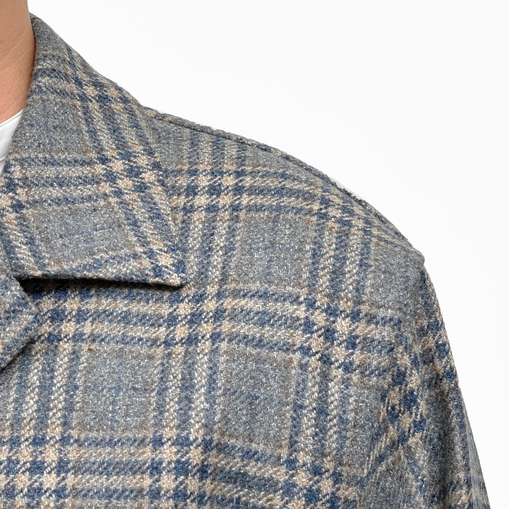 CARUSO（カルーゾ） OVERSHIRTオーバーシャツ ウールカシミアライトツィードカバーオール MS22G 17052006025