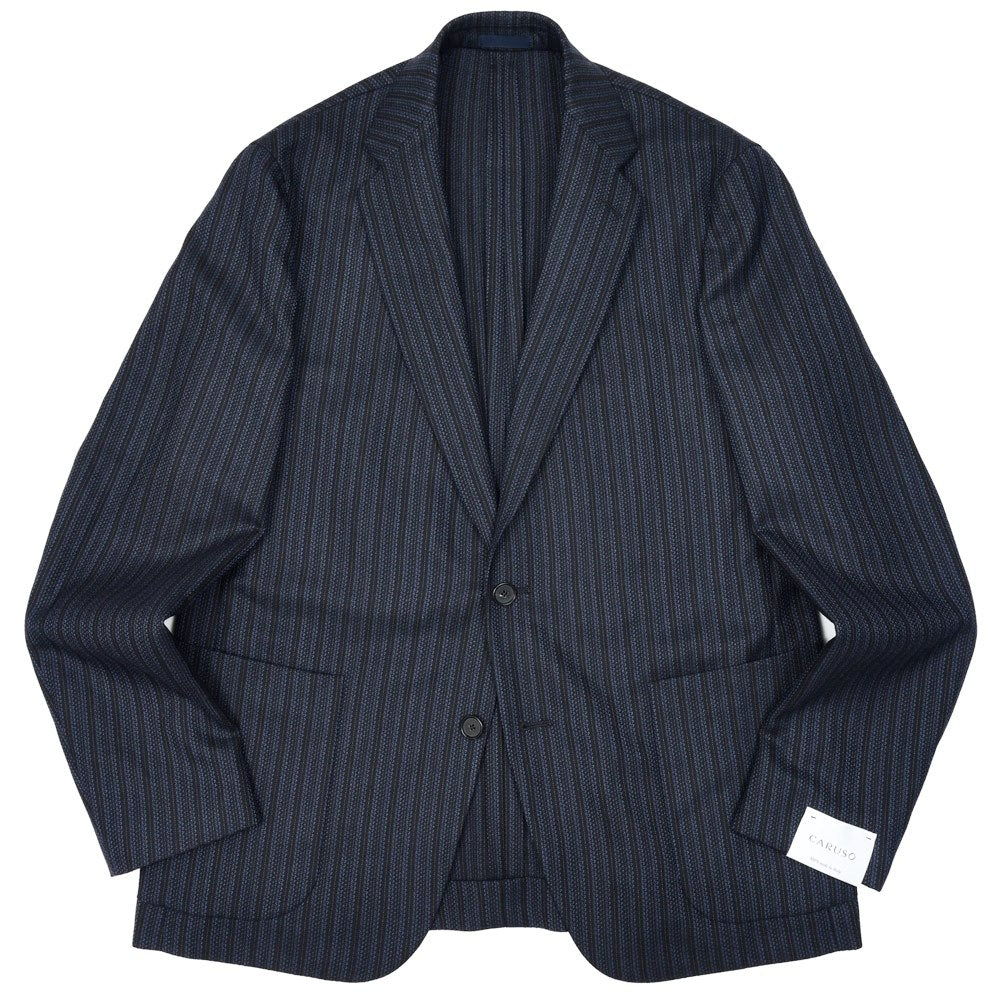 CARUSO（カルーゾ） ZERO JACKETゼロジャケット ウールカシミアジャガードストライプ2Bジャケット NPN2M200Z 17052007025