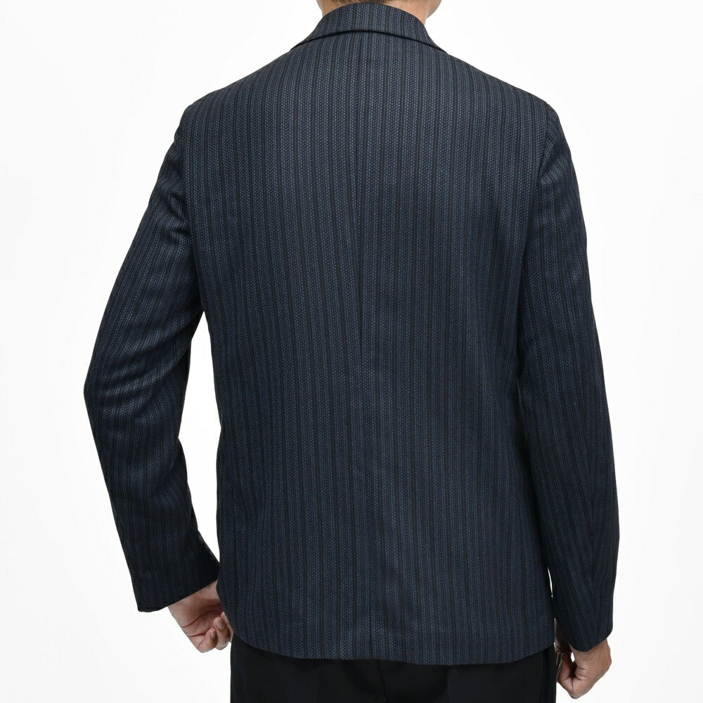 CARUSO（カルーゾ） ZERO JACKETゼロジャケット ウールカシミアジャガードストライプ2Bジャケット NPN2M200Z 17052007025