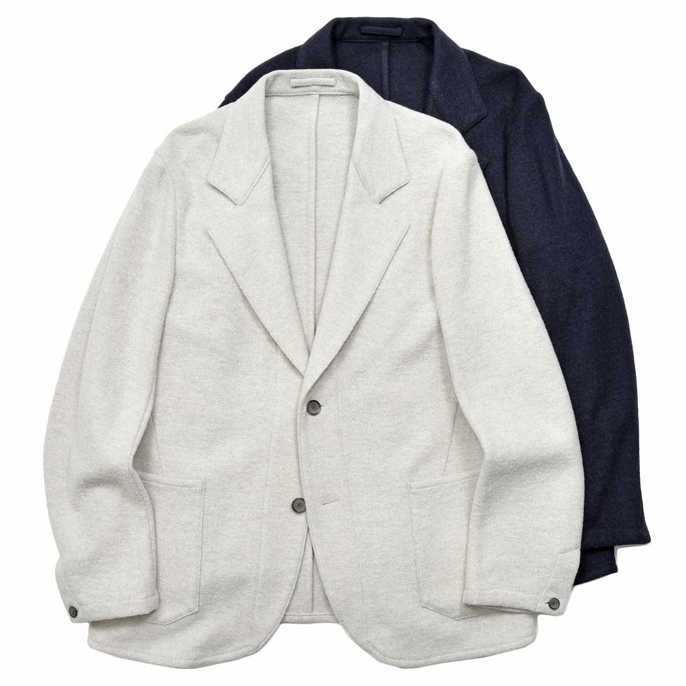 la favola（ラファーヴォラ） ウールナイロンジャージ2Bジャケット SHORT JACKET J31 17052400146