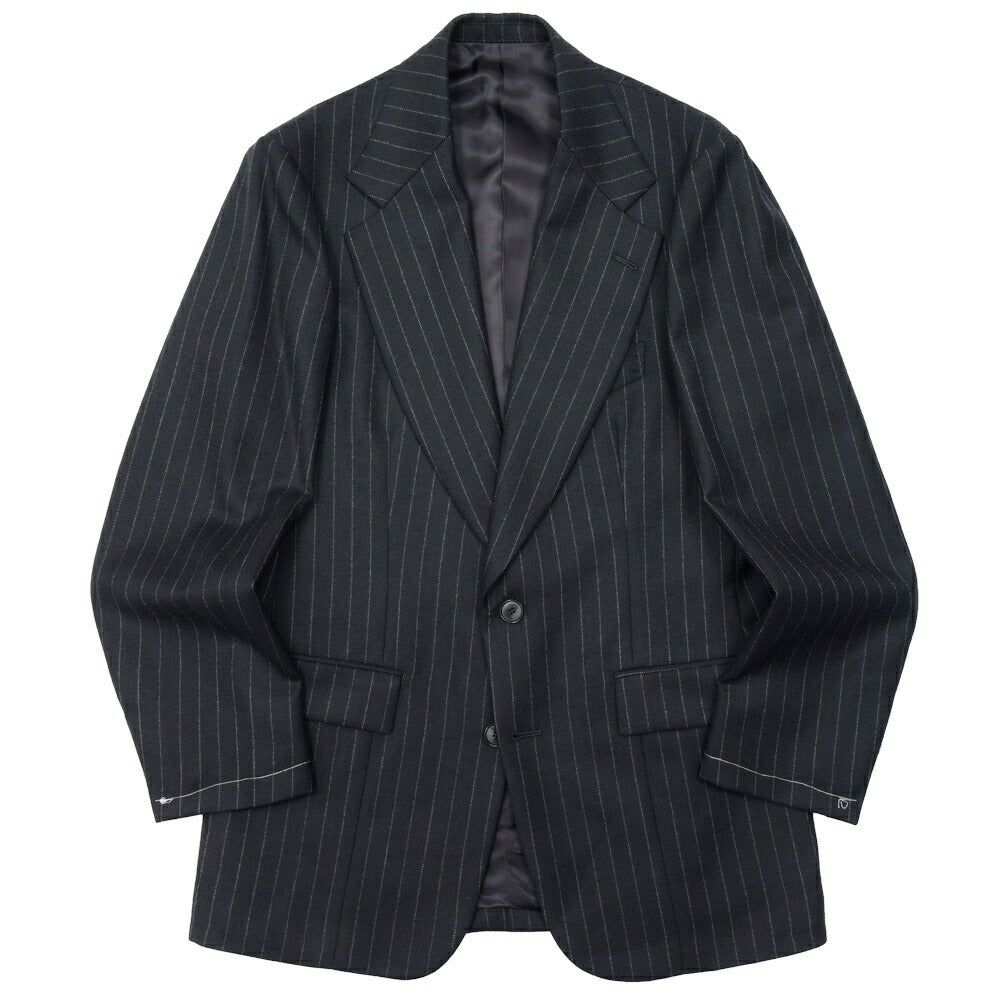 garoh（ガロウ） jacket06 ウールサージピンストライプ2Bジャケット 17052800146