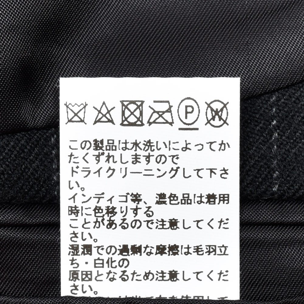 garoh（ガロウ） jacket06 ウールサージピンストライプ2Bジャケット 17052800146