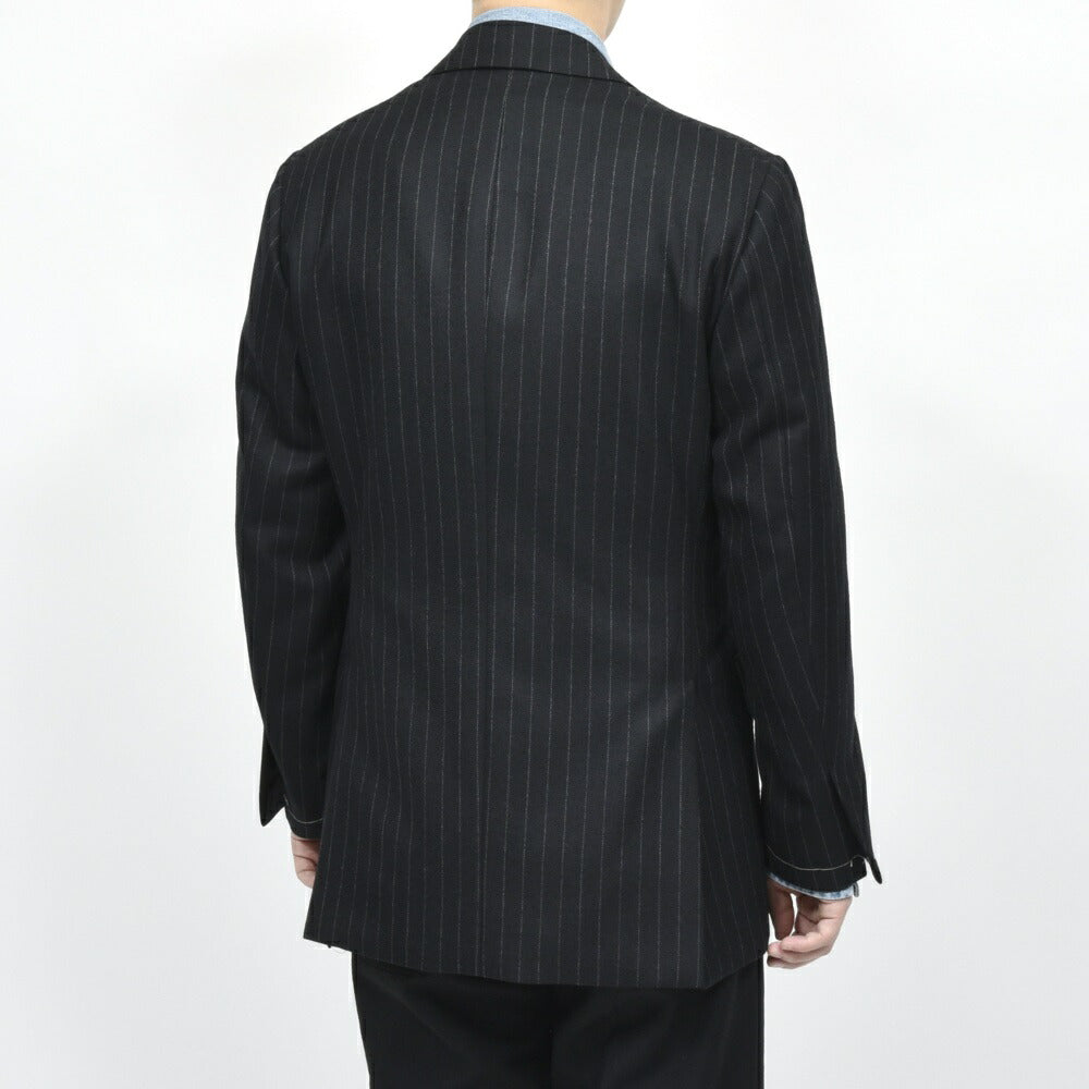garoh（ガロウ） jacket06 ウールサージピンストライプ2Bジャケット 17052800146