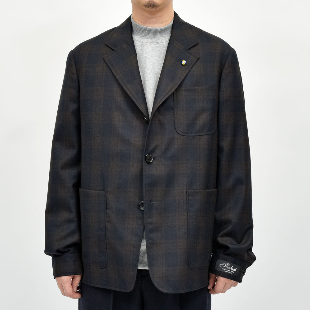 Belvest（ベルベスト） ウールタータンチェックアトリエジャケット G10344-31044 JACKET IN THE BOX 17056400020