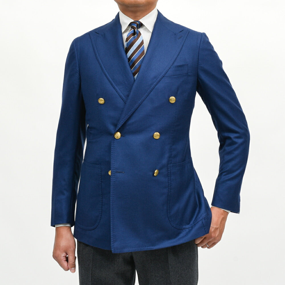 スティレ ラティーノ ダブル テーラード ジャケット 44 S〜M STILE LATINO（スティレ ラティーノ）カシミヤツイルダブルジャケット