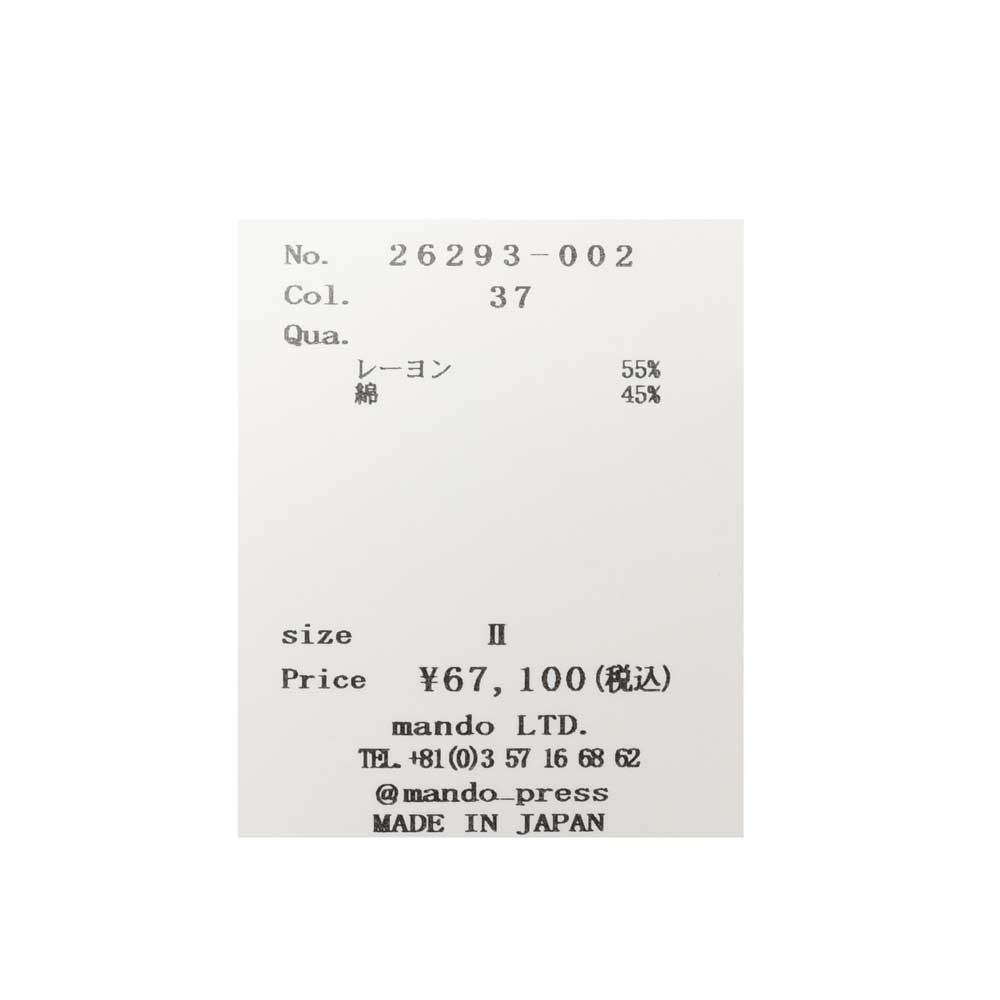 mando（マンド） レーヨンコットンプリントジャケット 26293-002 17061401037