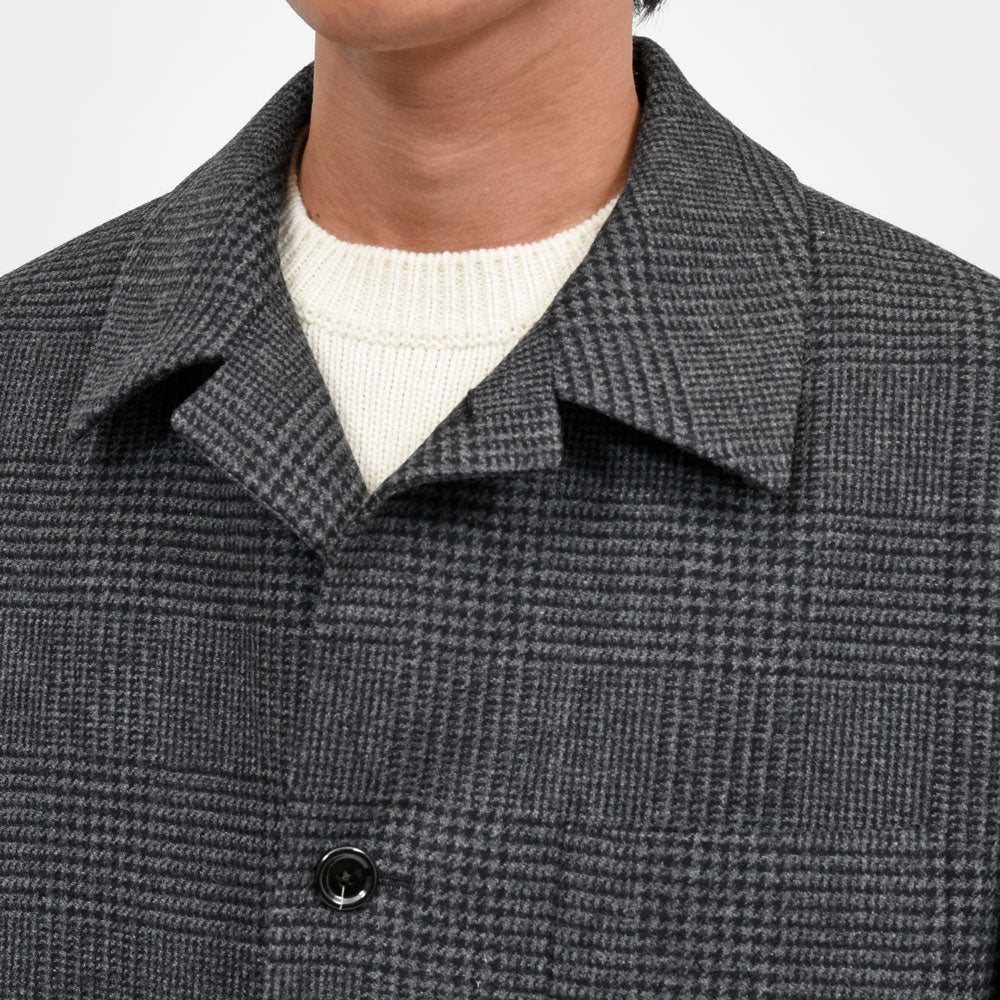 LARDINI（ラルディーニ）<br>STONE ウールカシミアグレンチェックアトリエジャケット 6216-4STONE7515 17066400109
