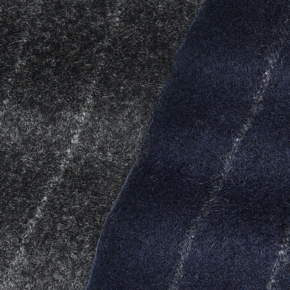 guji（グジ）ウールフランネルチョークストライプ3B1プリーツスーツ MADE BY RING JACKET / FOX BROTHERS - CBT5 17152204028