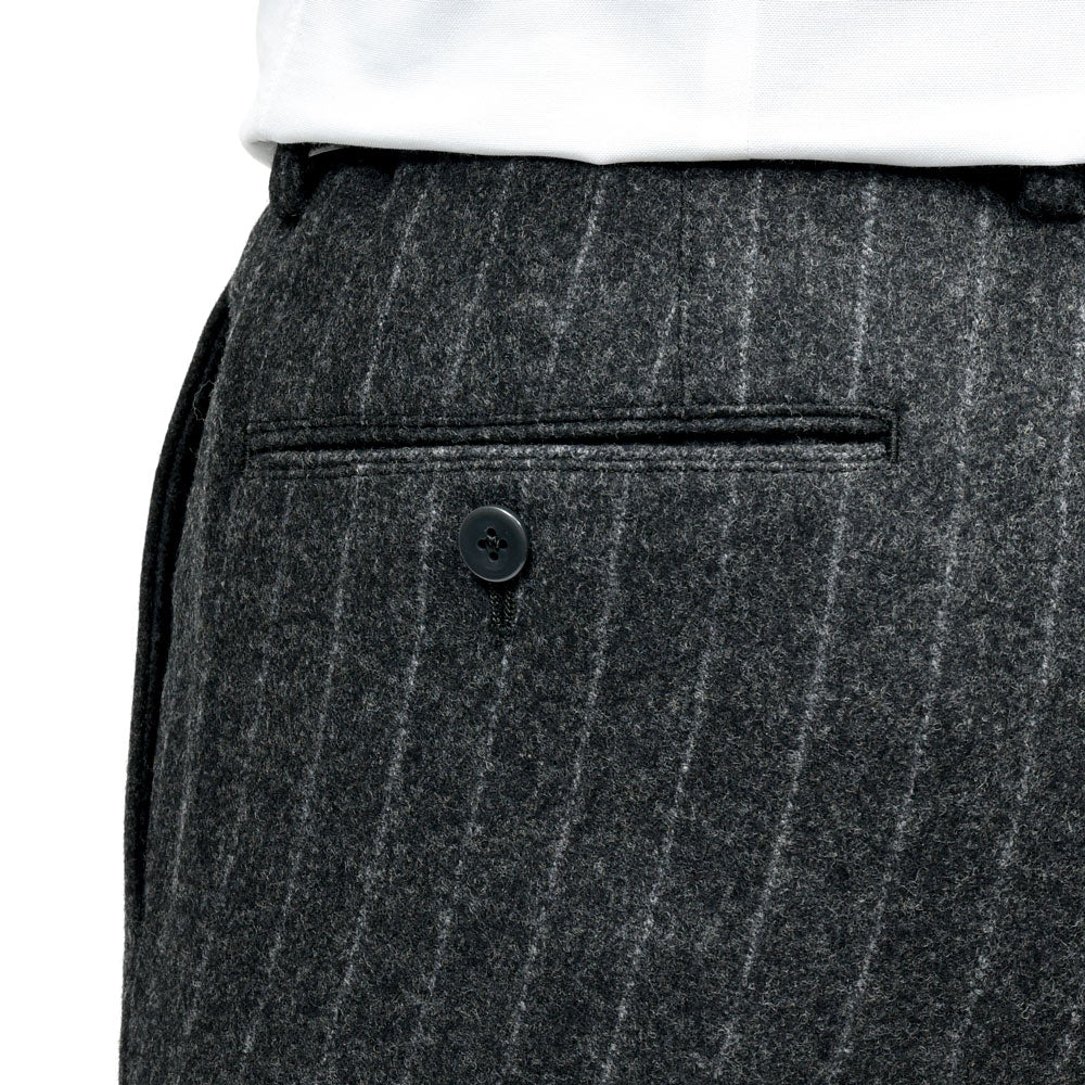 guji（グジ）ウールフランネルチョークストライプ3B1プリーツスーツ MADE BY RING JACKET / FOX BROTHERS - CBT5 17152204028