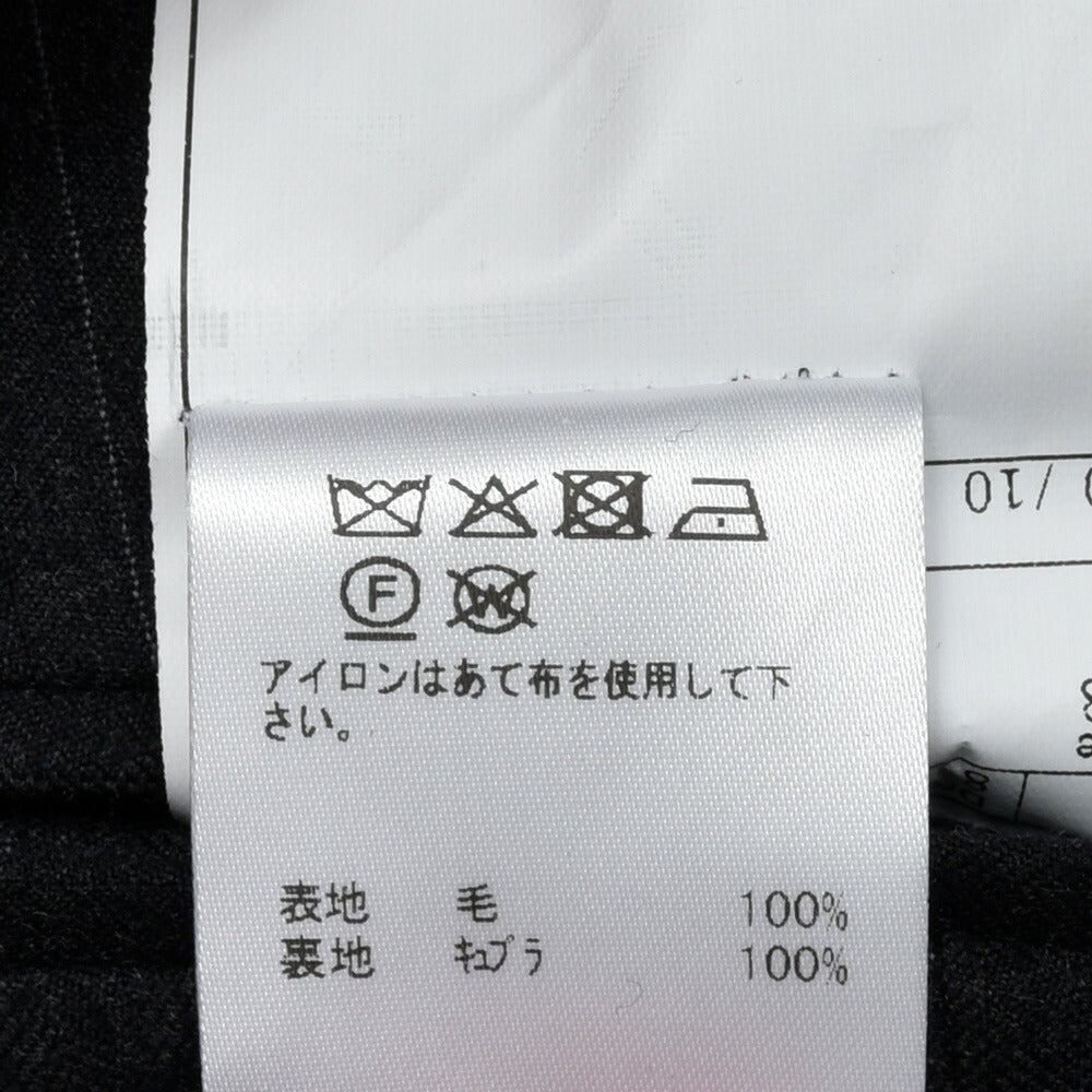 Belvest（ベルベスト） ウールピンストライプ3B1プリーツスーツ 17156204020