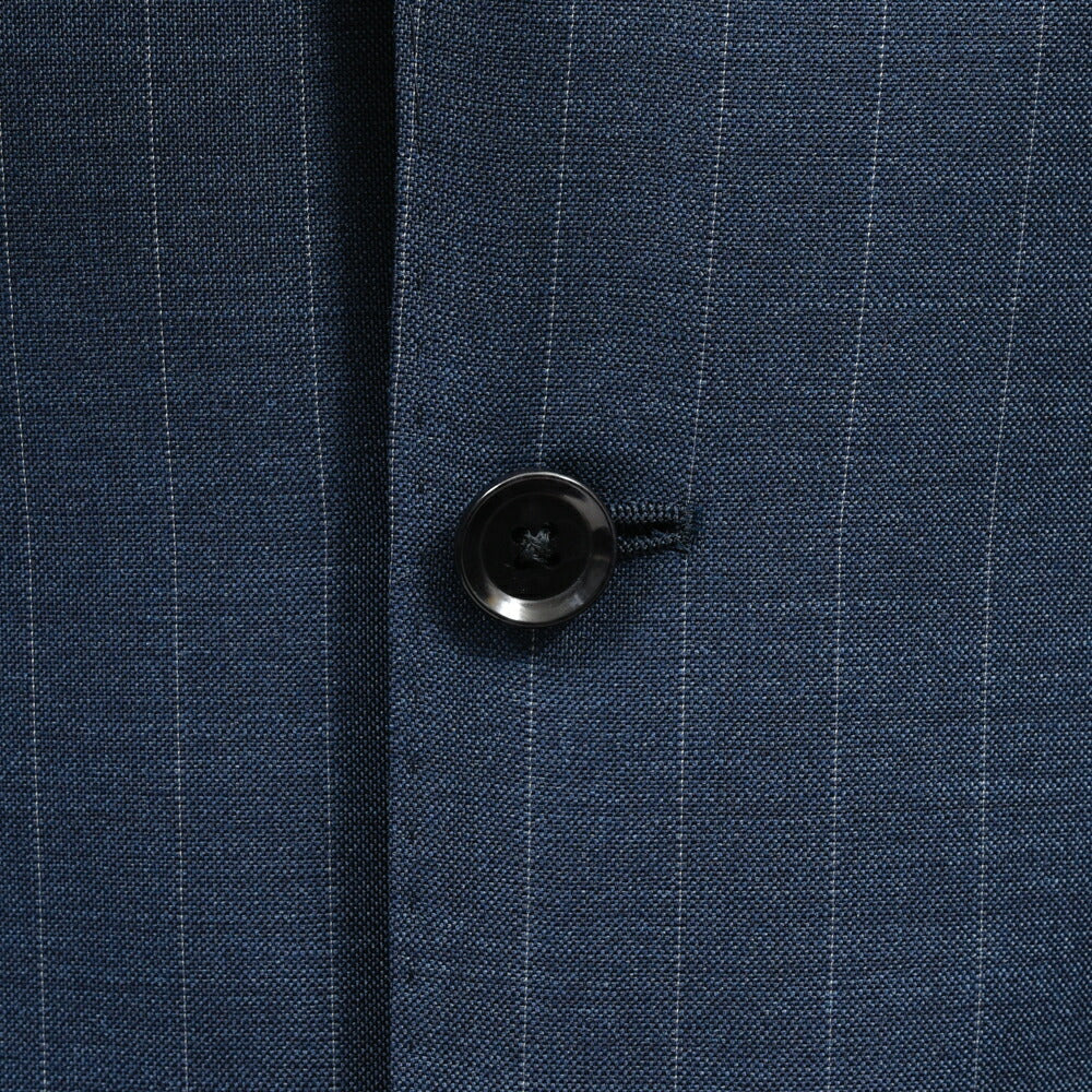 guji（グジ）ウールトロピカルピンストライプ3B1プリーツスーツ MADE BY RING JACKET / VITALE BARBERIS CANONICO 17161205028