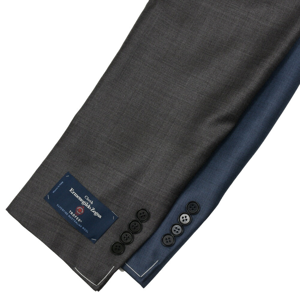 guji（グジ）ウールシャークスキン3B1プリーツスーツ MADE BY RING JACKET / Ermenegildo Zegna - TROFEO 17162207028