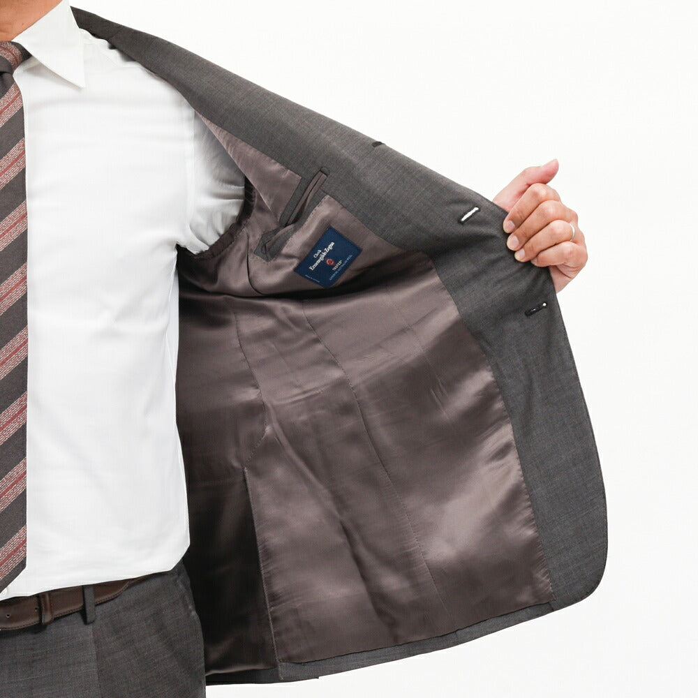 guji（グジ）ウールシャークスキン3B1プリーツスーツ MADE BY RING JACKET / Ermenegildo Zegna - TROFEO 17162207028