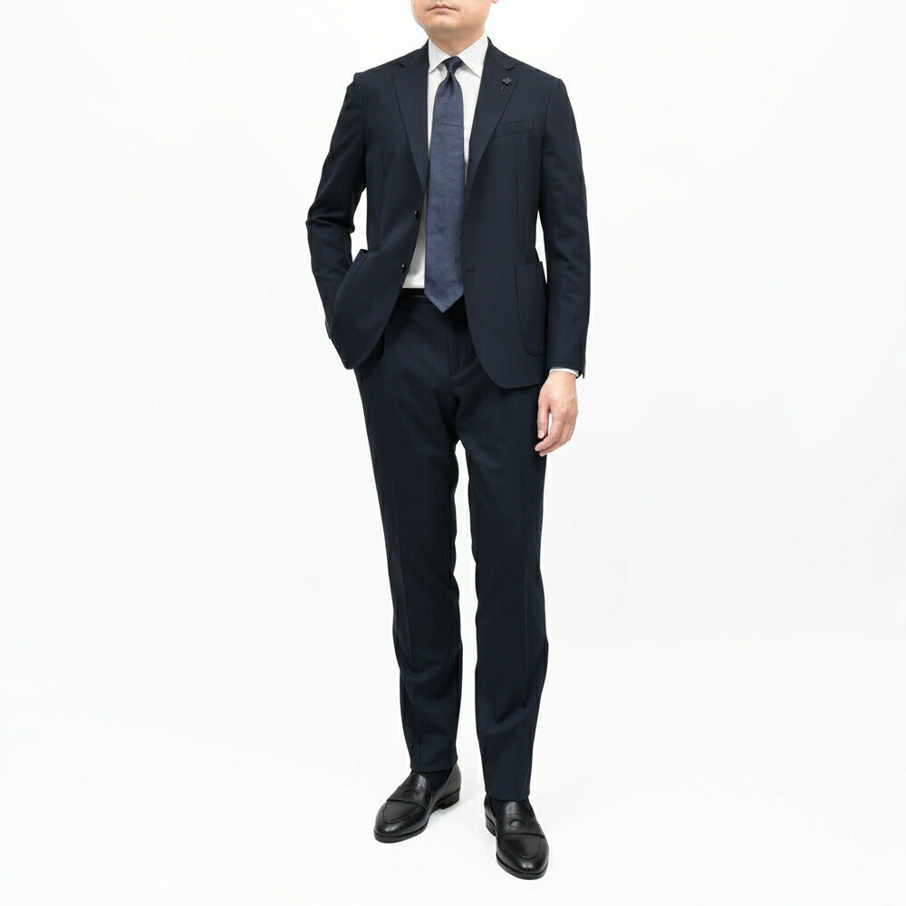 LARDINI（ラルディーニ） EASY WEARイージーウェア テックウールシャドーグレンチェック3B1Pスーツ 6116-8091AQ6704 17165000109