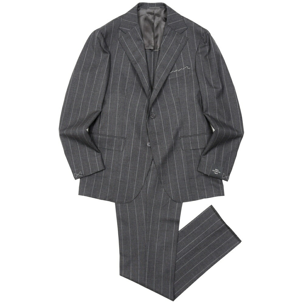 TITO ALLEGRETTO（ティト アレグレット） ウールトロピカルチョークストライプ3B1プリーツスーツ TA-11-261-030 17165000142