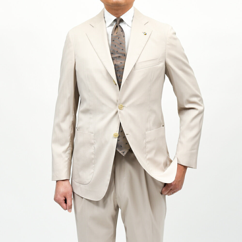 Belvest（ベルベスト） テックウールストレッチ3B1プリーツスーツ / JACKET IN THE BOX 17165200020