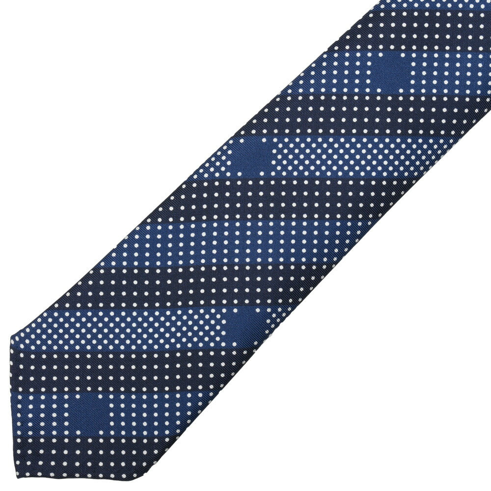 garoh（ガロウ） tie02 シルクドット×ストライプセッテピエゲタイ 18261800186