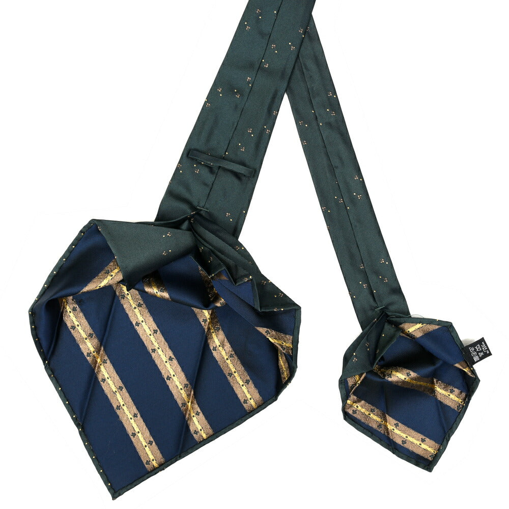 TIE YOUR TIE（タイ ユア タイ）シルククロバードットストライプタイ / セッテピエゲ 18265211179